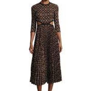 A.L.C. Holly Cutout-Waist Pleated Midi Dress, 12
